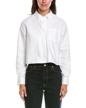 Brooks Brothers Cropped Shirt - White
