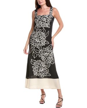 Vince Camuto Square Neck Maxi Dress - Black
