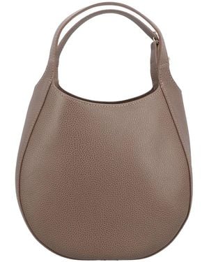 Longchamp Le Foulonné Leather Tote - Brown