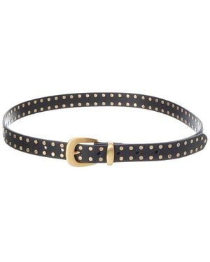 Madewell Leather Clean Western Flat Stud Belt - Multicolour