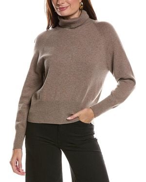 Vince Raglan Turtleneck Jumper - Brown