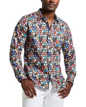 Robert Graham Highroller Woven Shirt - Blue