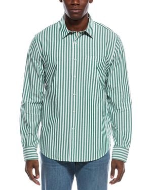 Vince Classic Fit Stripe Shirt - Green