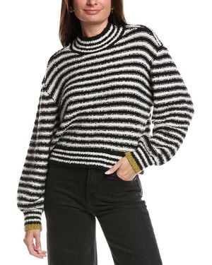 Saltwater Luxe Wool-Blend Turtleneck Jumper - Black