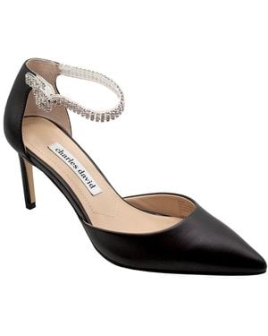 Charles David Acker Leather Pump - Metallic
