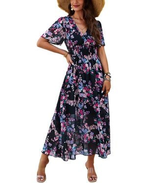 Kayla Paris Maxi Dress - Blue
