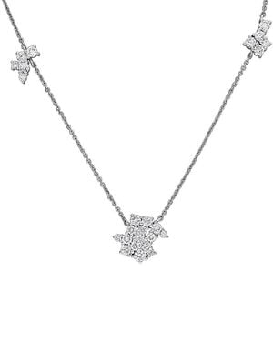 Created Forever 14K 0.10 Ct. Tw. Lab-Grown Diamond Station Necklace - Metallic