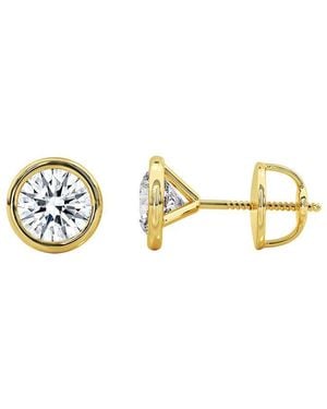 Lab Grown Diamonds 14K 6.00 Ct. Tw. Lab-Grown Diamond Earrings - Metallic