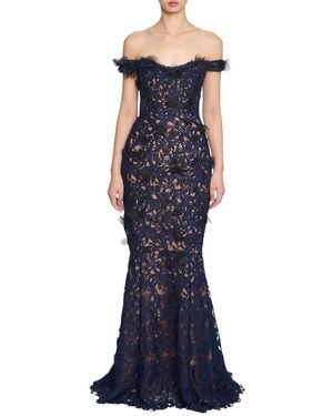 Marchesa Gown - Blue
