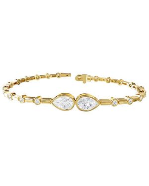 Lab Grown Diamonds 14K 2.40 Ct. Tw. Lab-Grown Diamond Fancy Bracelet - White