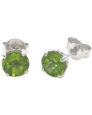 Gemstones 1.85 Ct. Tw. Peridot 14K Earrings - Green