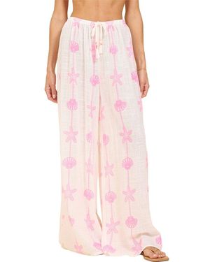 Surf Gypsy Printed Wide Leg Pant - Pink