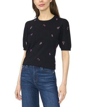 Cece Beaded Crewneck Jumper - Blue