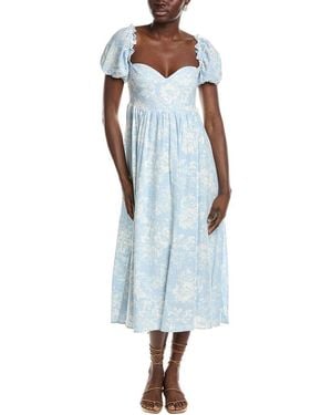 O.P.T O.P.T Santa Maria Midi Dress - Blue