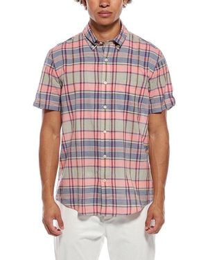 Brooks Brothers Sport Fit Madras Shirt - Red