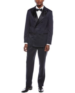 Brunello Cucinelli 2Pc Silk Suit With Pleated Pant - Blue