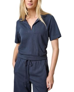 Lilla P Polo Popover Top - Blue