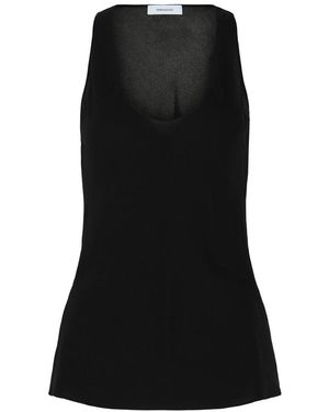 Ferragamo Silk Tank Top - Black