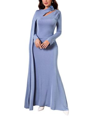 VIBI Solid Maxi Dress - Blue