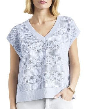 Splendid Ss Crochet Jumper - Blue