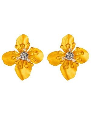 Eye Candy LA Jasmine Statement Earrings - Yellow