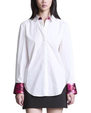 BCBGMAXAZRIA Oversize Shirt - White