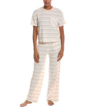 Honeydew Intimates 2Pc Take It Easy T-Shirt Pant Set - Natural