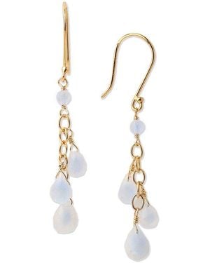 TIRAMISU 10k 5.62 Ct. Tw. Rainbow Moonstone Earrings - Metallic