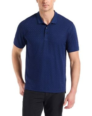 Robert Graham Elias Knit Polo Shirt - Blue