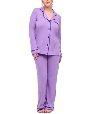 Cosabella 2Pc Bella Top Pant Pyjama Set - Purple