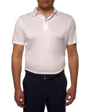 Robert Graham Axelsen Knit Polo Shirt - White