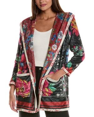 Johnny Was Joan Petite Sherpa Jacket - Red