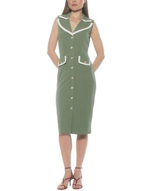 Alexia Admor Jean Sheath Dress - Green