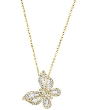 Effy Fine Jewelry 14K 0.98 Ct. Tw. Diamond Necklace - Metallic