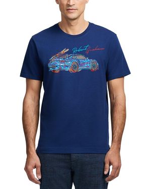 Robert Graham Road Trip Graphic T-Shirt - Blue