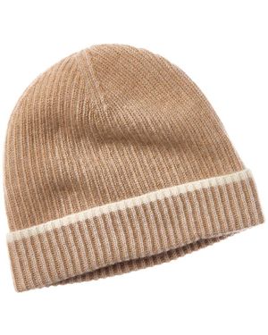 Forte Cashmere Plaited Cashmere Hat - Natural