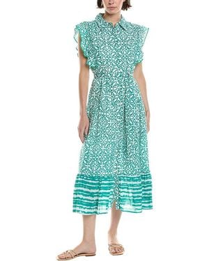 Ro's Garden Ernestine Shirtdress - Green