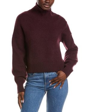 NAADAM Heirloom Oversized Turtleneck Cashmere Jumper - Purple