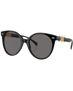 Versace 4442 55Mm Polarized Sunglasses - Black