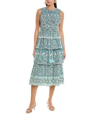 Shoshanna Mariette Midi Dress - Green