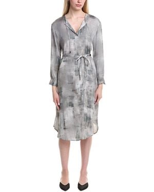 Peserico Adjustable Tab Midi Dress - Grey
