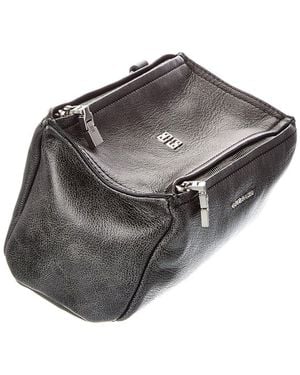 Givenchy Pandora Mini Leather Shoulder Bag - Grey