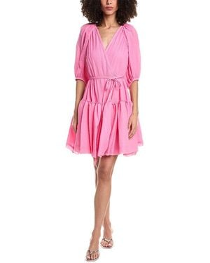 3.1 Phillip Lim Plisse Voile Wrap Dress - Pink