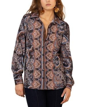 Hale Bob Brynleigh Long Sleeve Woven - Brown