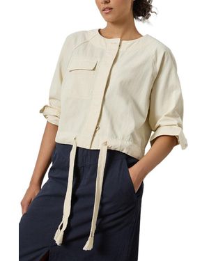 Lilla P Drawstring Waist Jacket - Natural