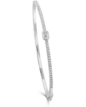 Sabrina Designs 14K 0.67 Ct. Tw. Diamond Bangle Bracelet - White