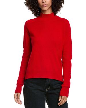 InCashmere Mock Neck Cashmere Jumper - Red