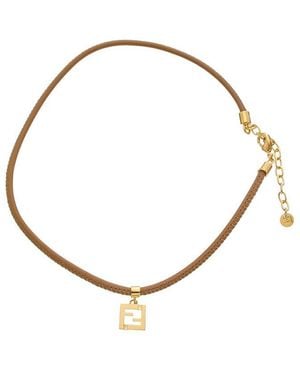 Fendi Forever Leather Bracelet - Metallic