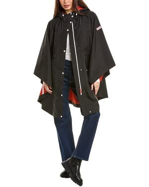 HUNTER Rose Rain Bonded Cape - Black