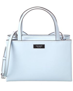 Kate Spade Sam Icon Spazzolato Leather Small Tote - Blue